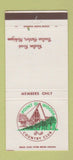Matchbook Cover - Point O Woods Country Club Benton Harbor MI 30 Strike
