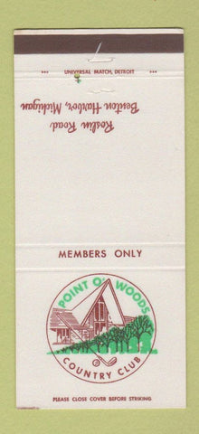 Matchbook Cover - Point O Woods Country Club Benton Harbor MI 30 Strike