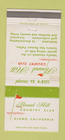Matchbook Cover - Round Hill Country Club Alamo CA WEAR 30 Strike