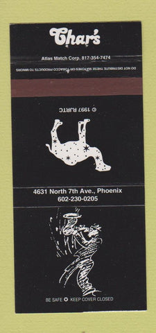 Matchbook Cover - Char's Phoenix AZ Camel Cigarettes 30 Strike