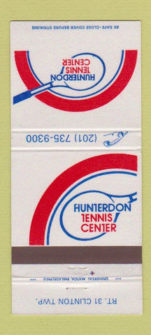 Matchbook Cover - Hunterdon Tennis Center Clinton Township PA 30 Strike