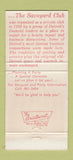 Matchbook Cover - Savoyard Club Detroit MI 30 Strike