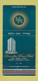 Matchbook Cover - Hampshire House Hotel Denver Colorado 30 Strike