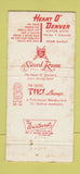 Matchbook Cover - Heart O Denver Colorado Colfax WEAR Tiki 30 Strike