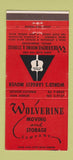 Matchbook Cover - Wolverine Moving Trucking Ann Arbor Detroit MI 30 Strike