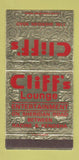 Matchbook Cover - Cliff's Lounge Racine Kenosha WI 30 Strike