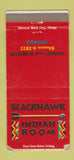 Matchbook Cover - Blackhawk Indian Room Chicago IL 30 Strike