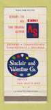 Matchbook Cover - Sinclair and Valentine Inks 30 Strike