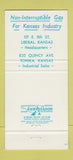 Matchbook Cover - Anadarko Production oil well gas Topeka Liberal KS 30 Strike