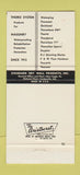 Matchbook Cover - Thoro Water Seal masonry New Agle PA 30 Strike