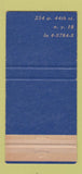 Matchbook Cover - Sardi's New York City 30 Strike