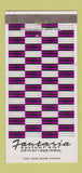 Matchbook Cover - Fantasia Restaurant Cambridge MA 30 Strike