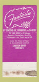 Matchbook Cover - Fantasia Restaurant Cambridge MA 30 Strike