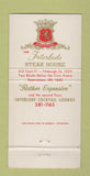 Matchbook Cover - Interlude Steak House Pittsburgh PA 30 Strike