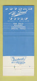 Matchbook Cover - Putnam Cutting Tools White Supply Waterbury CT 30 Strike