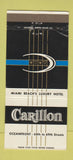 Matchbook Cover - Carillon Hotel Miami Beach FL 30 Strike
