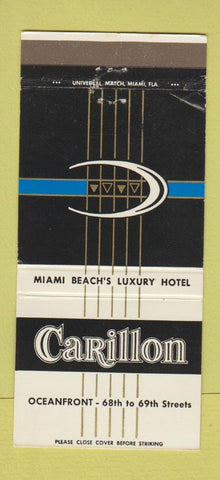Matchbook Cover - Carillon Hotel Miami Beach FL 30 Strike