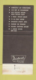 Matchbook Cover - Carillon Hotel Miami Beach FL 30 Strike