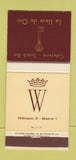 Matchbook Cover - La Llave de Oro Madrid Spain 30 Strike