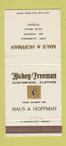 Matchbook Cover Maus Hoffman Fort Lauderdale FL Hickey Freeman Clothes 30 Strike