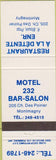 Matchbook Cover - Motel Restaurant Montmagny