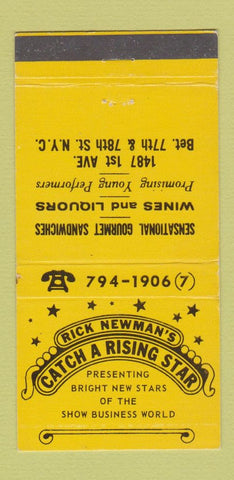 Matchbook Cover - Rick Newman's restaurant New York City 30 Strike