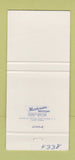 Matchbook Cover - Cavalier Motel Detroit MI 30 Strike