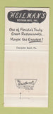Matchbook Cover - Heilman's Beachcomber Clearwater Beach FL 30 Strike