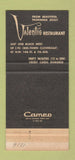 Matchbook Cover - Valenti's Steak Italian Miami FL 30 Strike