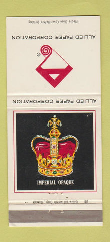 Matchbook Cover - Allied Paper Corp 30 Strike