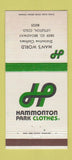 Matchbook Cover - Hammonton Park Clothes Littleton Colorado 30 Strike