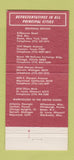 Matchbook Cover - SGL Abrasives Carlisle PA 30 Strike