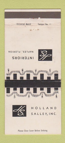Matchbook Cover - Holland Salley Interiors Naples FL WEAR 30 Strike