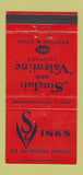 Matchbook Cover - Sinclair and Valentine Inks 30 Strike