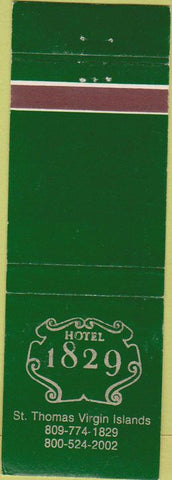 Matchbook Cover - Hotel 1829 St Thomas Virgin Islands
