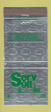 Matchbook Cover - Serv Oil tubular goods pipe New Orleans LA 30 Strike