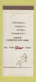 Matchbook Cover - Chase Metals Cleveland OH 30 Strike