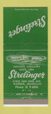 Matchbook Cover - Strelinger Warren MI machine tool 30 Strike
