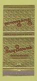 Matchbook Cover - Percy Brown's Restaurants Wilkes Barre PA Allentown 30 Strike