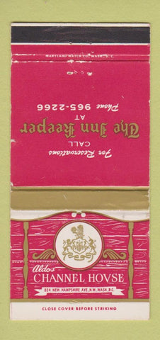 Matchbook Cover - Aldo's Channel House Washington DC WEAR 30 Strike