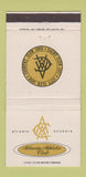 Matchbook Cover - Atlanta Athletic Club GA 30 Strike