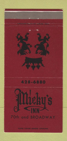 Matchbook Cover - Mieky's Inn Denver Colorado 30 Strike