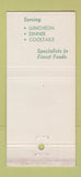 Matchbook Cover - The Brass Platter Monrovia CA 30 Strike