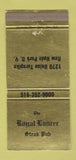 Matchbook Cover - Royal Lancer Steak Pub New Hyde Park NY 30 Strike