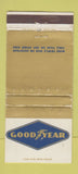 Matchbook Cover - Goodyear Tires WORN 30 Strike