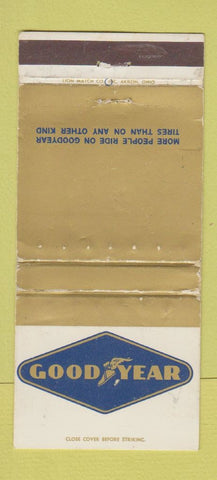 Matchbook Cover - Goodyear Tires WORN 30 Strike