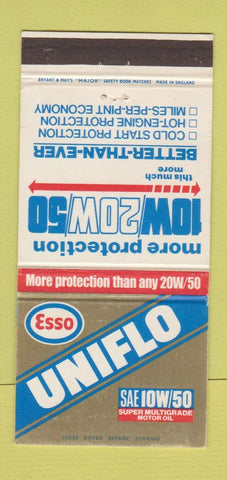 Matchbook Cover - Esso oil gas  WEAR 30 Strike