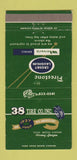 Matchbook Cover - 38 Tire Company 1967 Albany GA Firestone  30 Strike