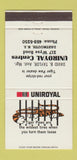 Matchbook Cover - Uniroyal Tires Darthmouth NS 30 Strike