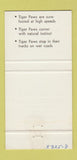 Matchbook Cover - Uniroyal Tires Darthmouth NS 30 Strike